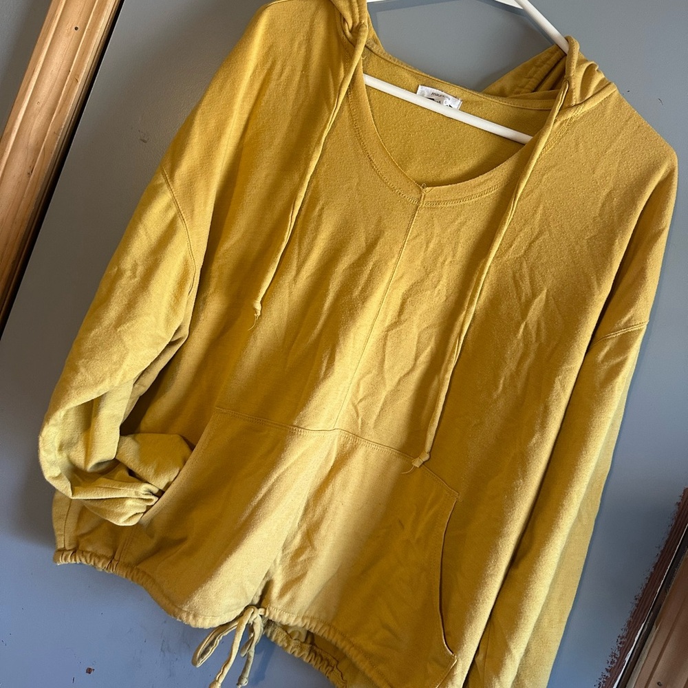 Maurices Hooded Crop Shirt